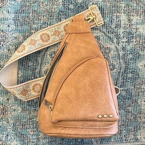 Vegan adjustable strap small bag